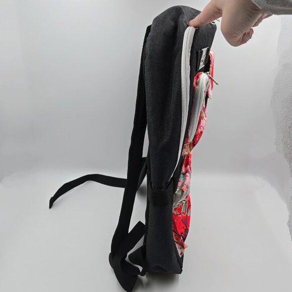 Stampin’ Up! On Stage Backpack Poppies Flowers Red Black Convention Floral Read - Picture 7 of 12